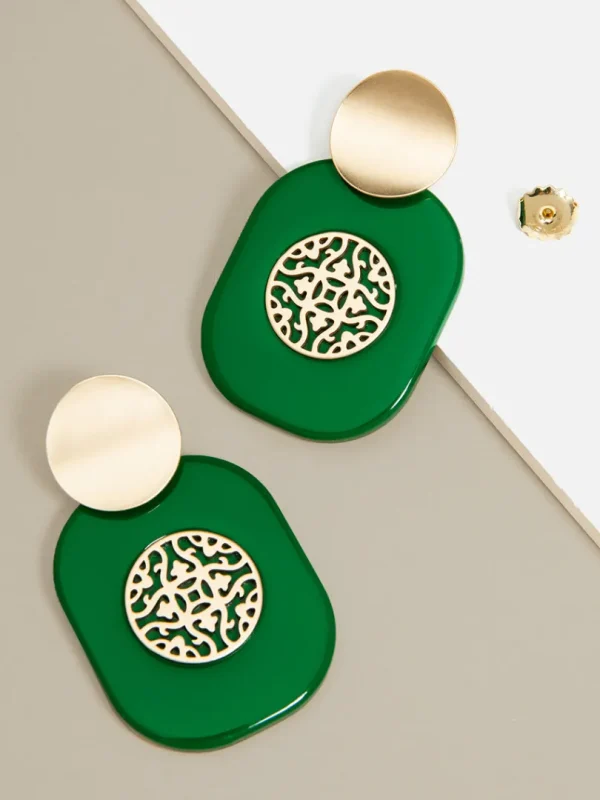 Heather Emblem Drop Earring | ZENZII Fashion