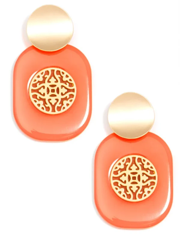 Heather Emblem Drop Earring | ZENZII Fashion