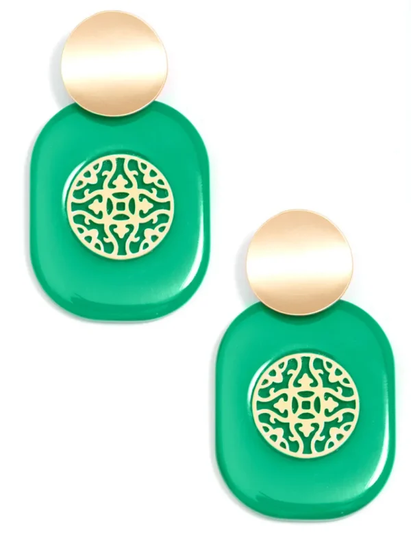 Heather Emblem Drop Earring | ZENZII Fashion