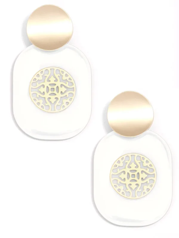 Heather Emblem Drop Earring | ZENZII Fashion