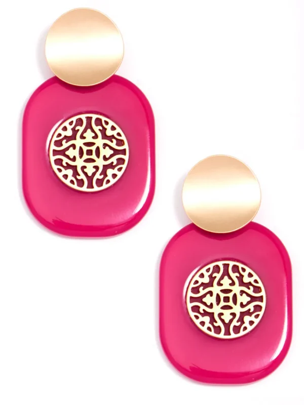 Heather Emblem Drop Earring | ZENZII Fashion