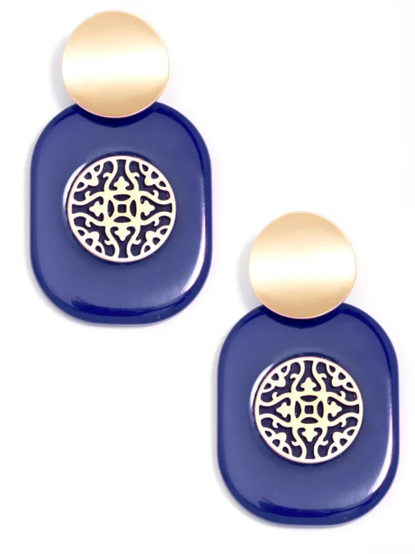 Heather Emblem Drop Earring | ZENZII Fashion