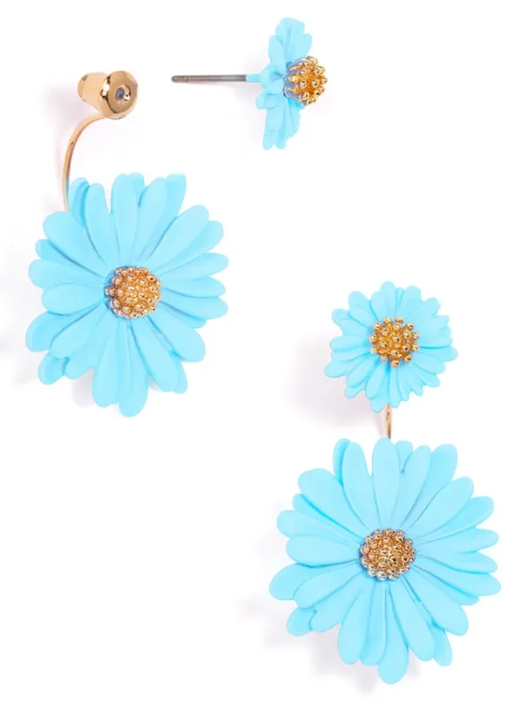 Ida Two Piece Flower Earring | ZENZII Clearance