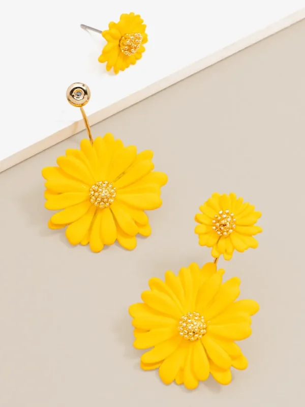 Ida Two Piece Flower Earring | ZENZII Clearance