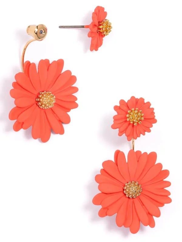 Ida Two Piece Flower Earring | ZENZII Clearance