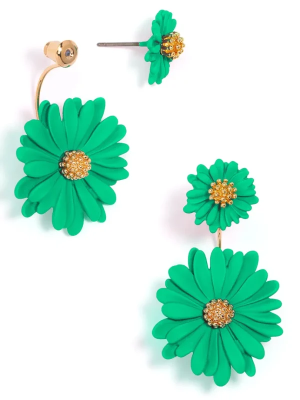 Ida Two Piece Flower Earring | ZENZII Clearance