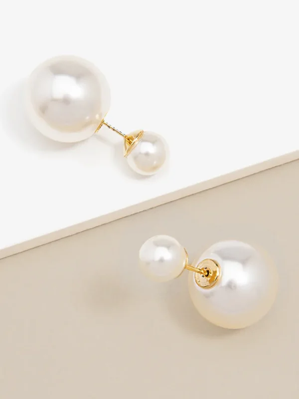 It Takes Two Double Ball Earring | ZENZII Best