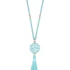 Jade Pendant Tassel Necklace | ZENZII Sale