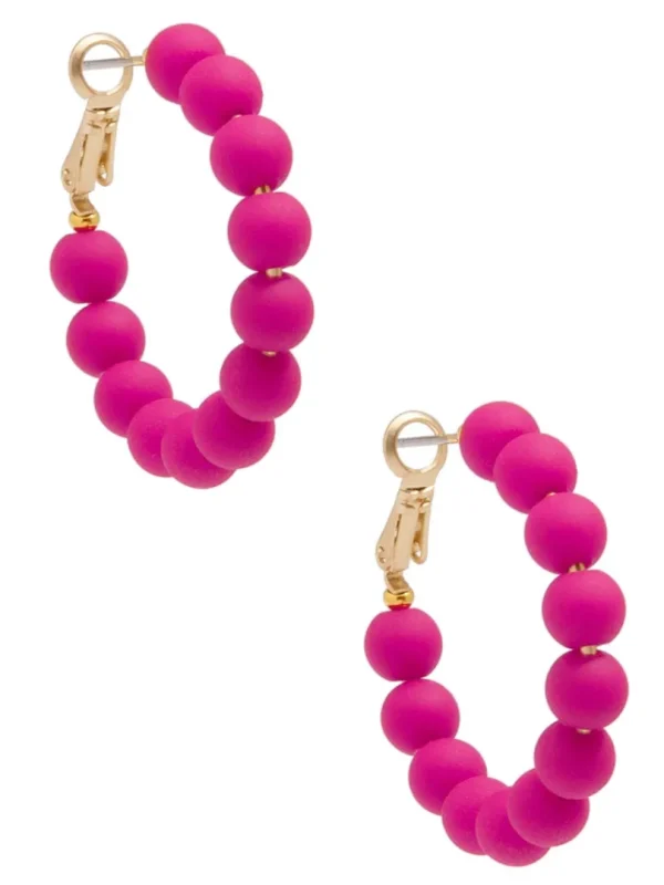 Josephine Beaded Hoop Earring | ZENZII Online