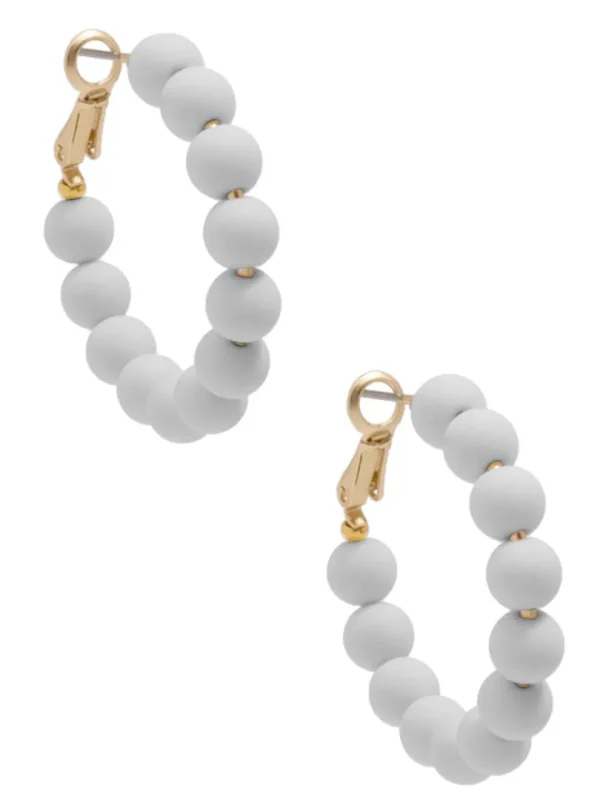 Josephine Beaded Hoop Earring | ZENZII Online