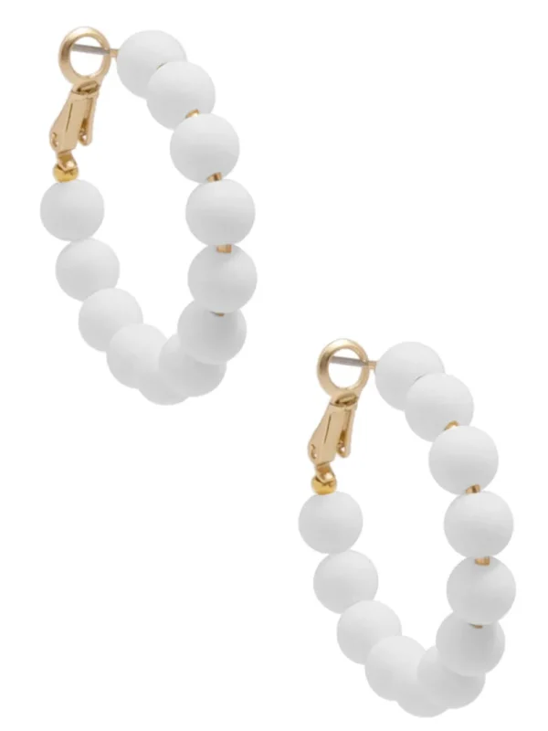 Josephine Beaded Hoop Earring | ZENZII Online