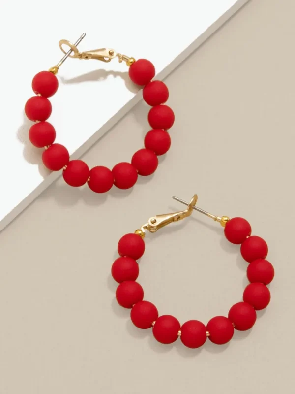Josephine Beaded Hoop Earring | ZENZII Online