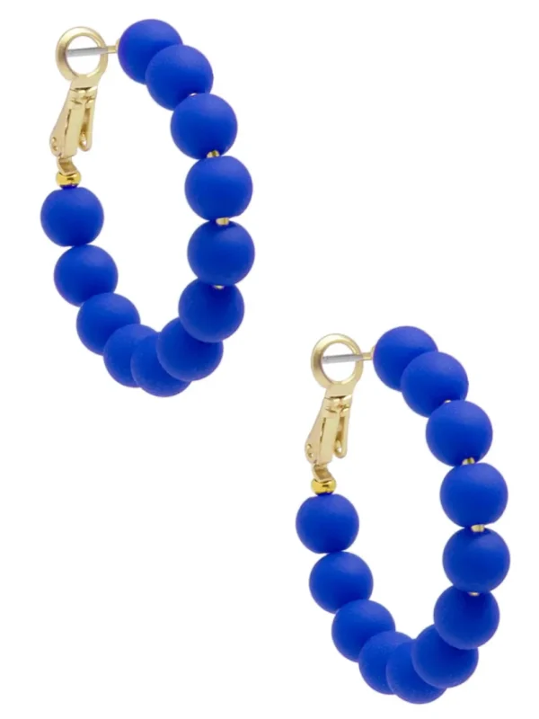 Josephine Beaded Hoop Earring | ZENZII Online