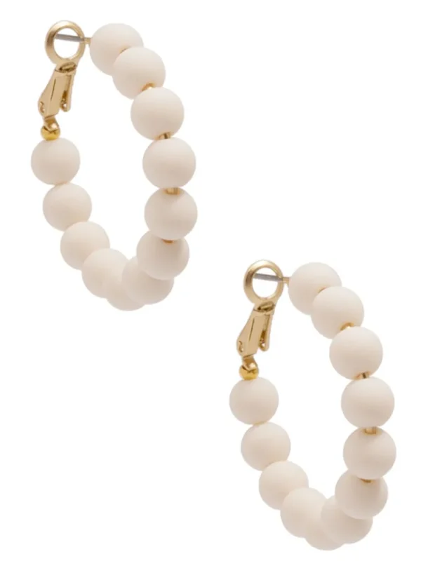 Josephine Beaded Hoop Earring | ZENZII Online