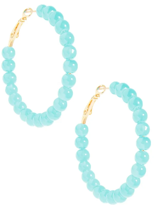 Layla Beaded Hoop Earring | ZENZII Fashion