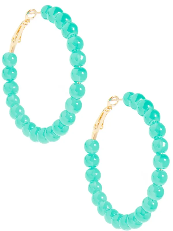 Layla Beaded Hoop Earring | ZENZII Fashion