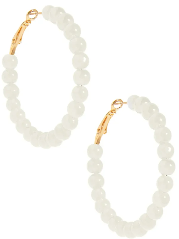 Layla Beaded Hoop Earring | ZENZII Fashion