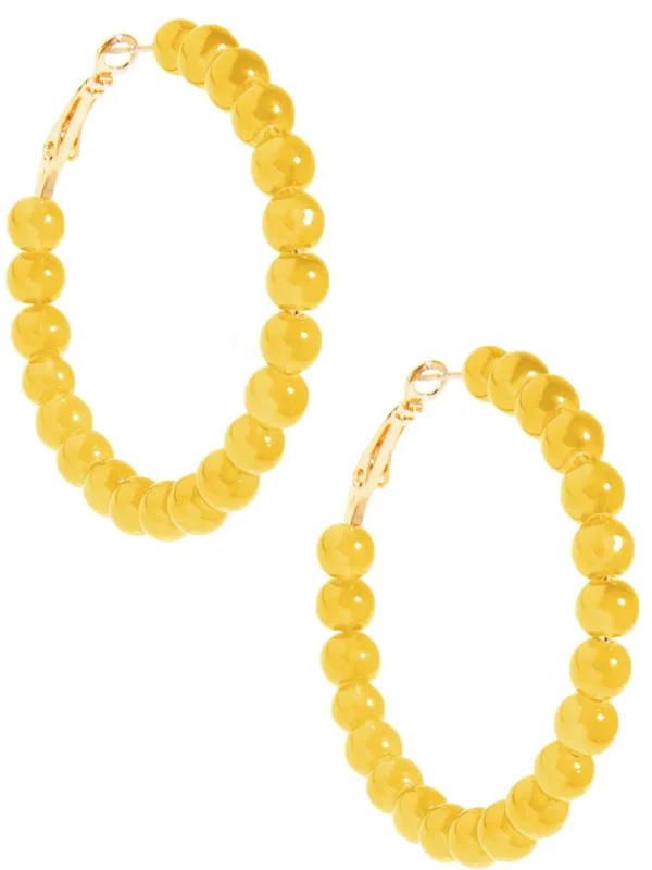 Layla Beaded Hoop Earring | ZENZII Fashion