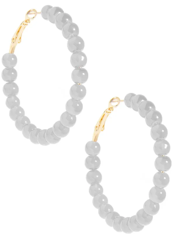 Layla Beaded Hoop Earring | ZENZII Fashion