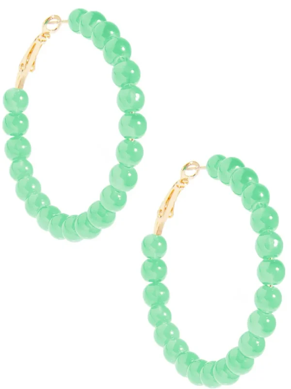 Layla Beaded Hoop Earring | ZENZII Fashion