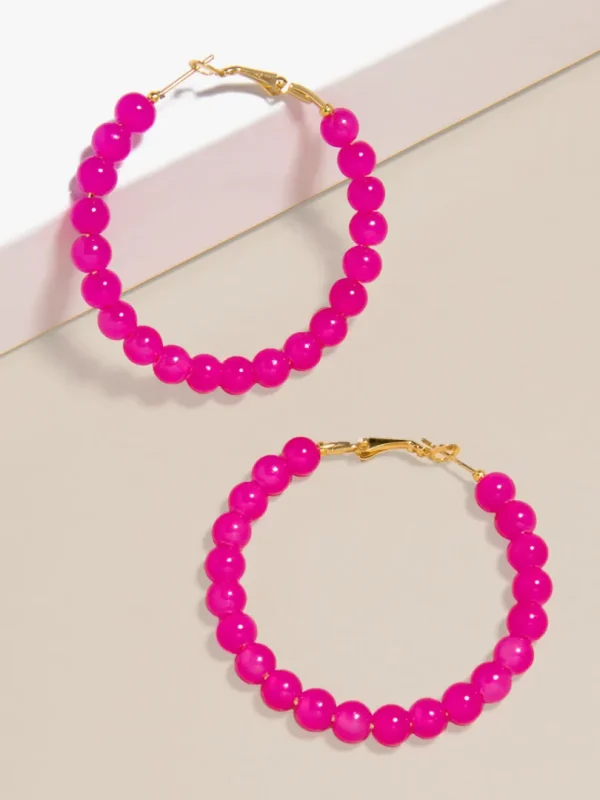 Layla Beaded Hoop Earring | ZENZII Fashion