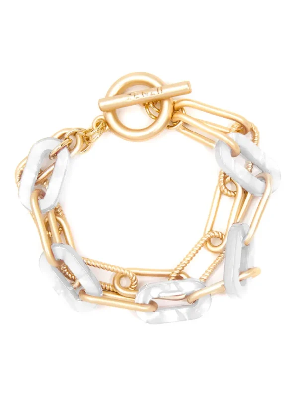 Lenna Layered Links Bracelet | ZENZII Discount