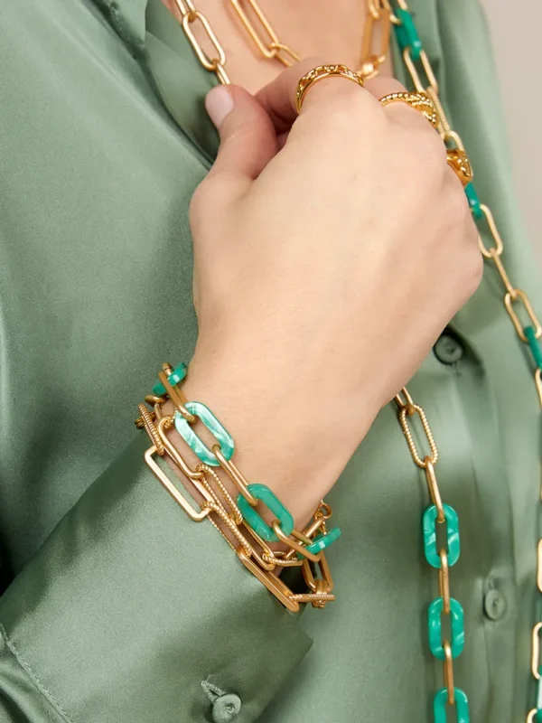 Lenna Layered Links Bracelet | ZENZII Discount