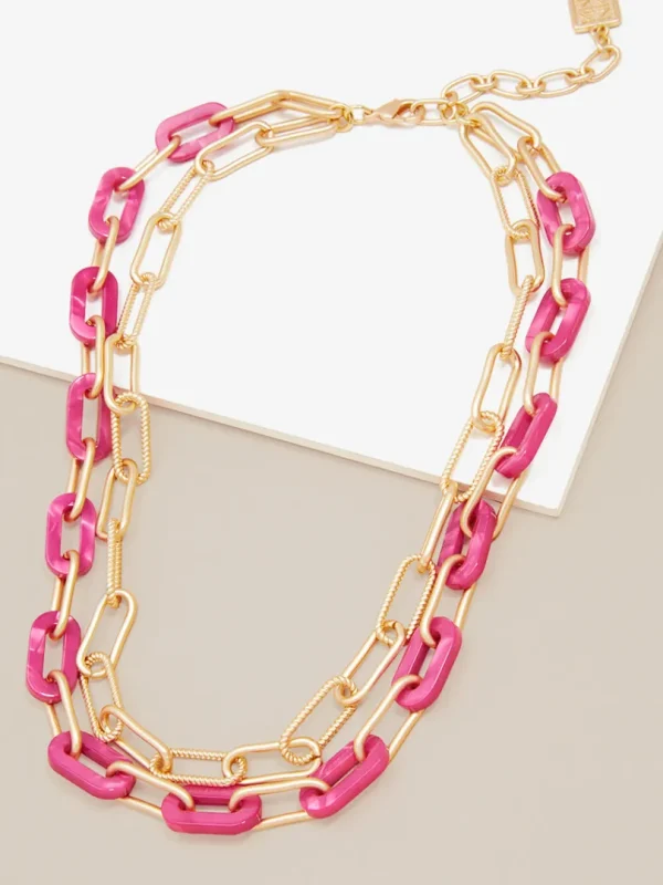 Lenna Layered Links Necklace | ZENZII Online