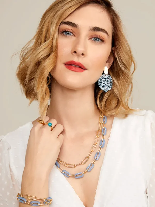 Lenna Layered Links Necklace | ZENZII Online