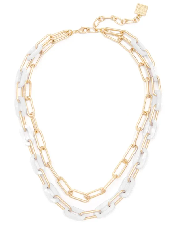Lenna Layered Links Necklace | ZENZII Online