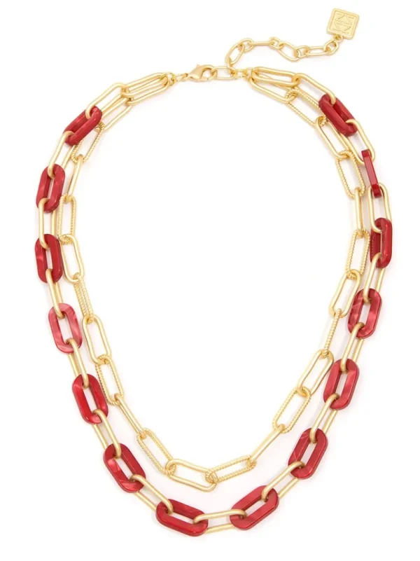 Lenna Layered Links Necklace | ZENZII Online