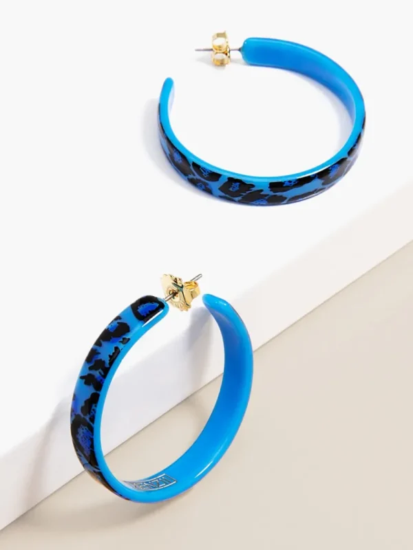 Leopard Print Hoop Earring | ZENZII Online