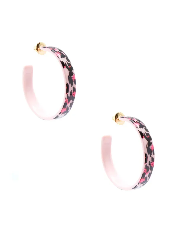 Leopard Print Hoop Earring | ZENZII Online