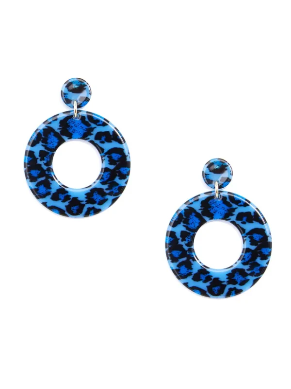 Leopard Print Mod Earring | ZENZII Sale