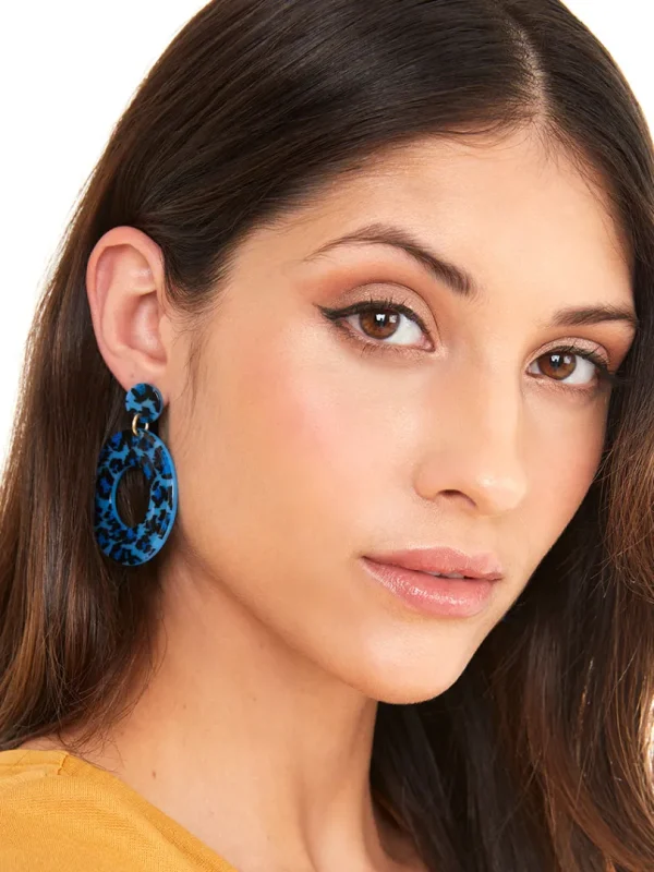 Leopard Print Mod Earring | ZENZII Sale