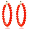 Lola Beaded Hoop Earring | ZENZII Online