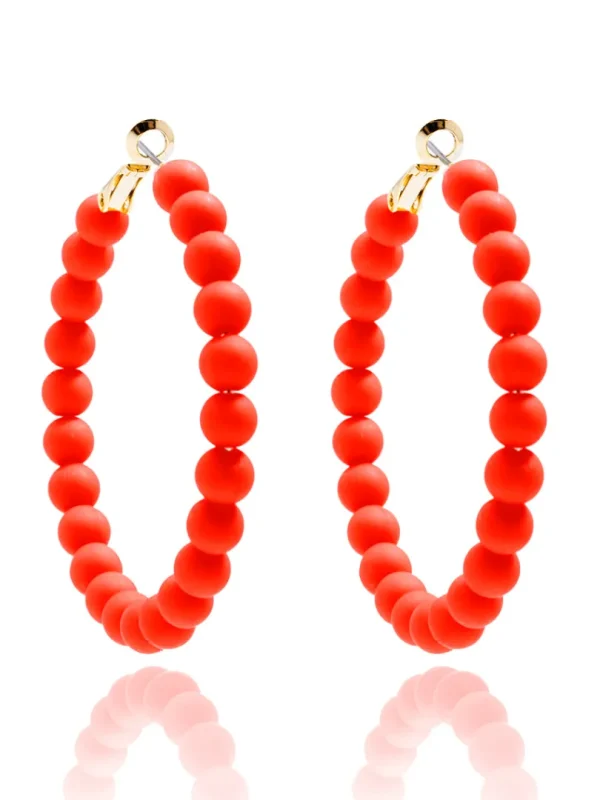 Lola Beaded Hoop Earring | ZENZII Online