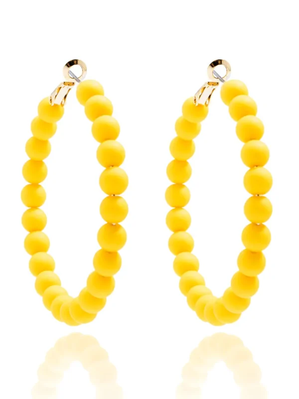 Lola Beaded Hoop Earring | ZENZII Online