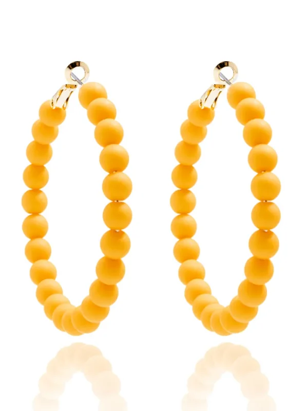 Lola Beaded Hoop Earring | ZENZII Online