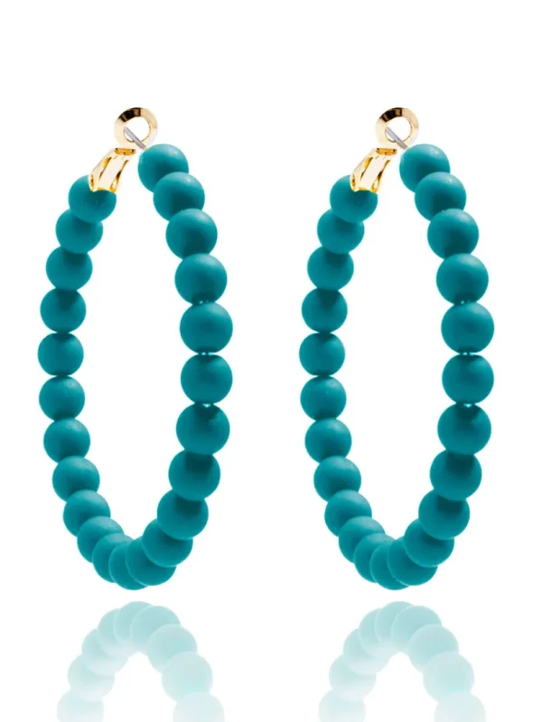 Lola Beaded Hoop Earring | ZENZII Online