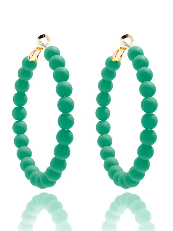 Lola Beaded Hoop Earring | ZENZII Online
