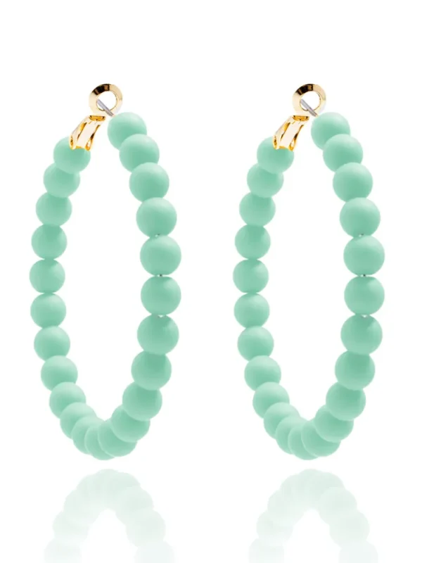 Lola Beaded Hoop Earring | ZENZII Online
