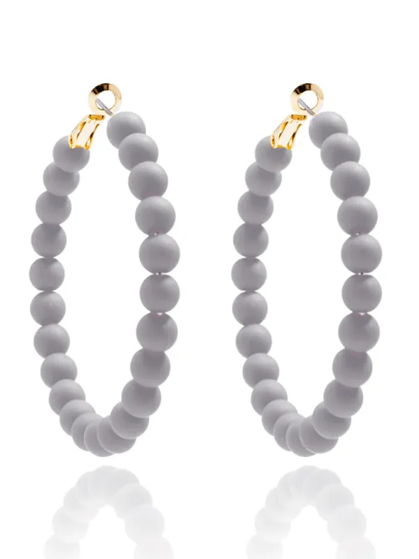 Lola Beaded Hoop Earring | ZENZII Online