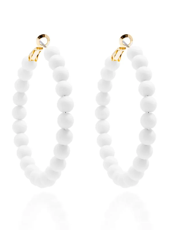 Lola Beaded Hoop Earring | ZENZII Online