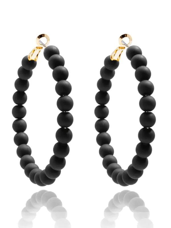 Lola Beaded Hoop Earring | ZENZII Online