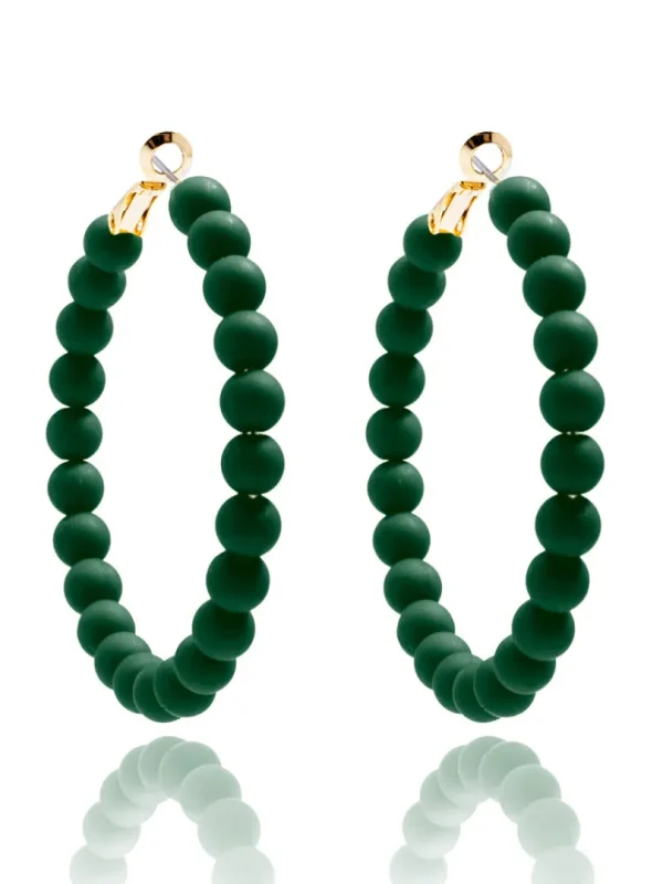 Lola Beaded Hoop Earring | ZENZII Online