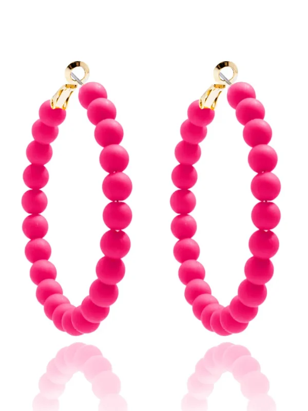 Lola Beaded Hoop Earring | ZENZII Online