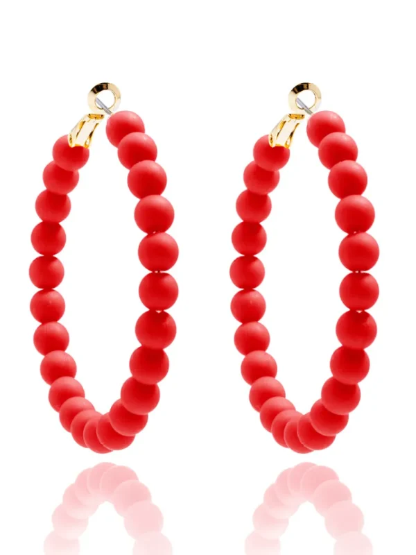 Lola Beaded Hoop Earring | ZENZII Online