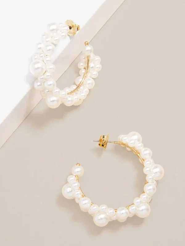 Made of Magic Pearl Hoop Earring | ZENZII Discount