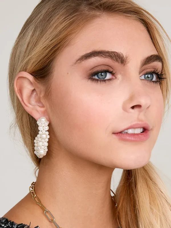 Made of Magic Pearl Hoop Earring | ZENZII Discount